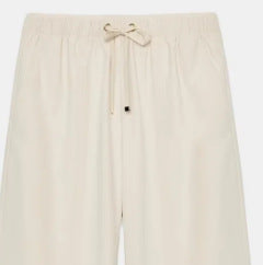 Damen Weite High-Waist-Hose mit elastischem Bund und Kordelzug Nord Taschen