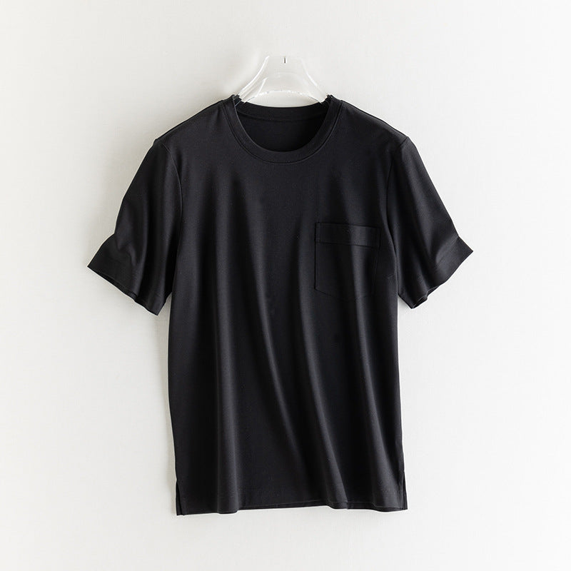 Herren Kurzärmeliges Pocket-T-Shirt aus feinem Modal-Jersey Regular Fit Nord Taschen