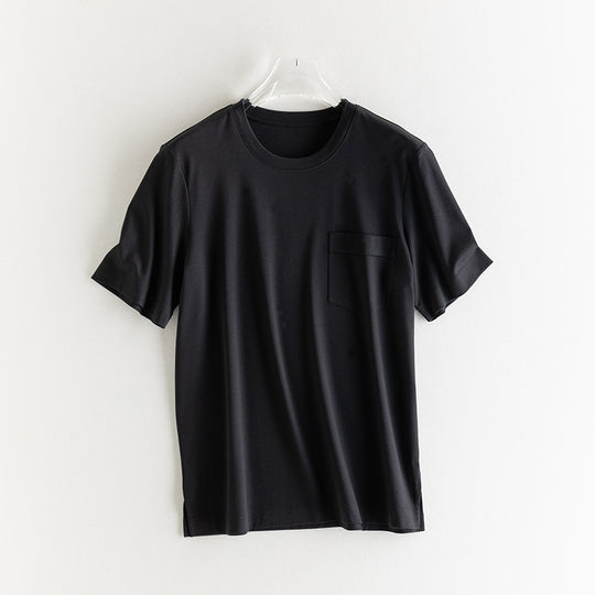 Herren Kurzärmeliges Pocket-T-Shirt aus feinem Modal-Jersey Regular Fit Nord Taschen