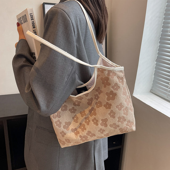 Damen stilvolle Tragetasche mit floralem Strukturdesign Nord Taschen