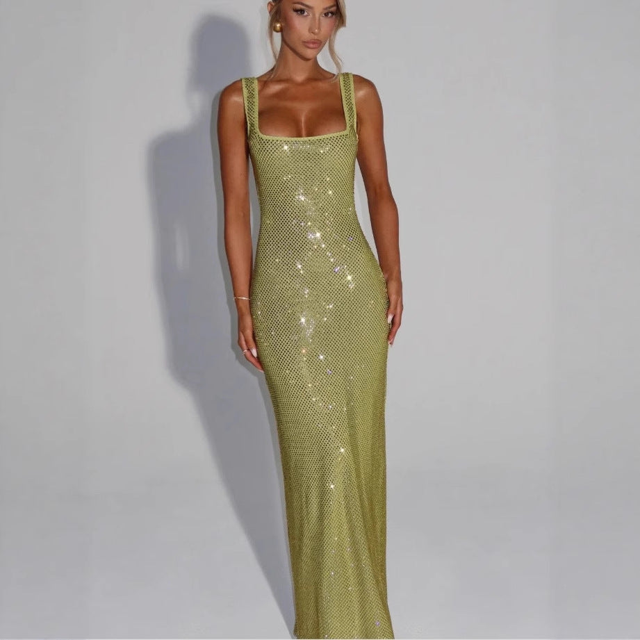 Damen Glamouröses Pailletten-Abendkleid mit figurbetontem Schnitt - Vittorelli