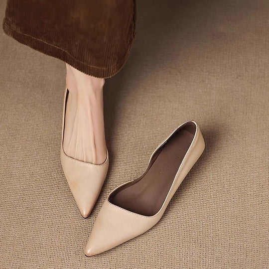 Damen elegante spitze Absatzschuhe