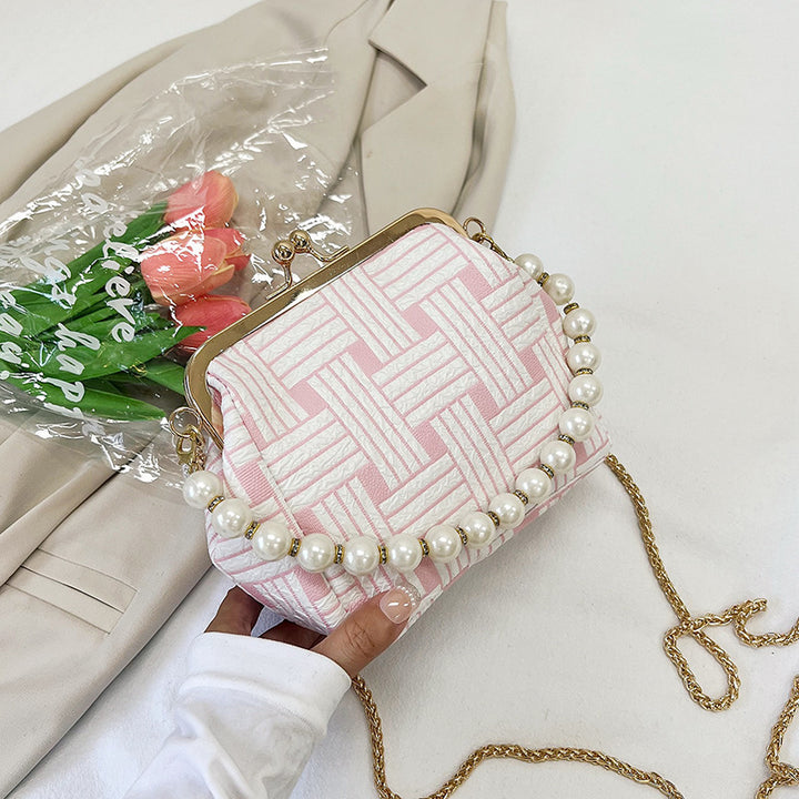 Damen Handtasche mit Perlenverzierung Nord Taschen