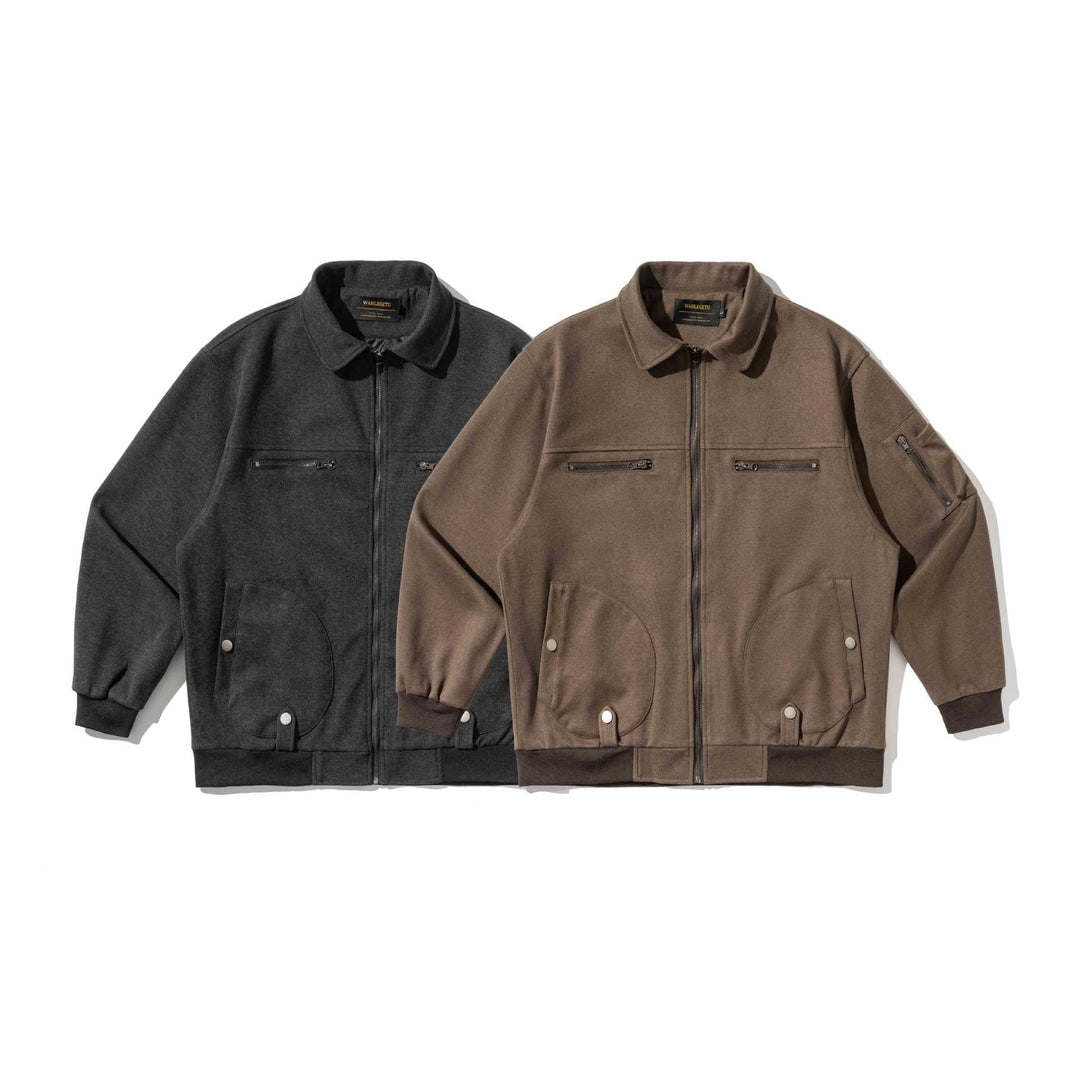 Herren Kurzblouson im Utility‑Style mit gesteppter Front, Zip‑Brusttaschen und Rippbündchen Nord Taschen
