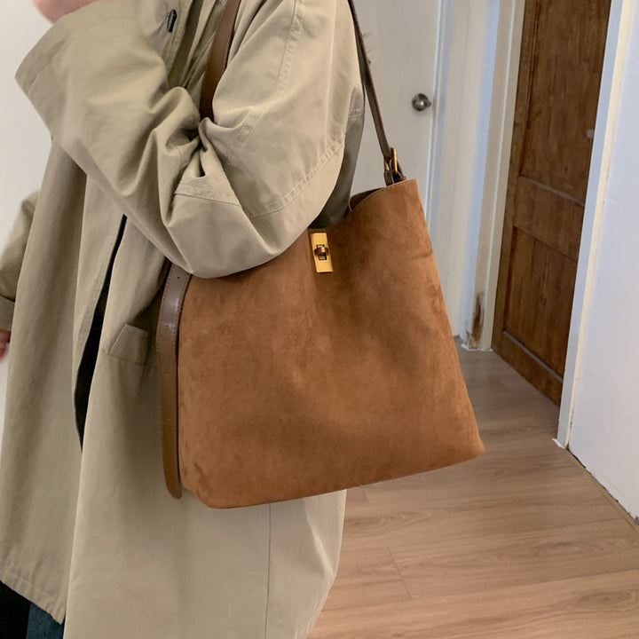 Damen schicke Hobo-Tasche mit elegantem Verschluss Nord Taschen
