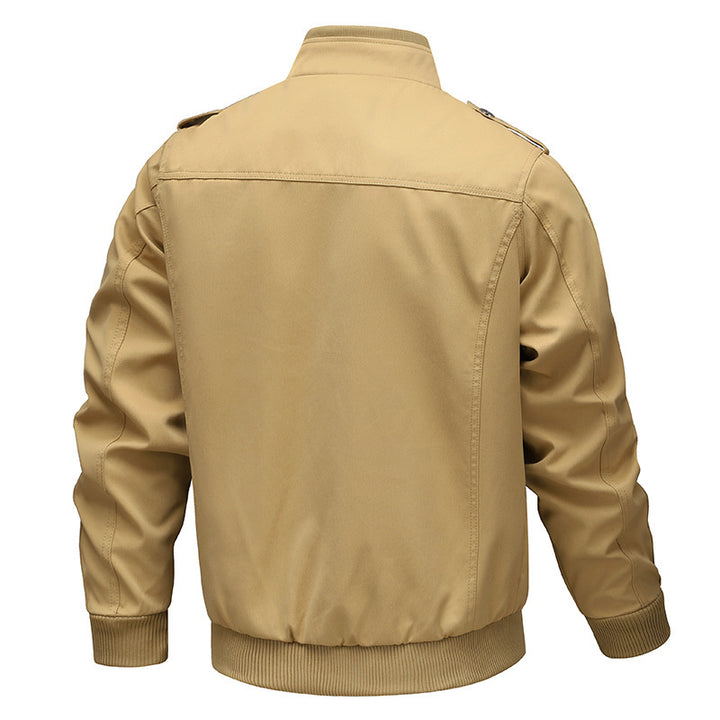 Herren  leichtes Canvas-Field-Bomberjacke mit verstärkten Nahtpaneelen, verdecktem Zweiwege-Reißverschluss, Schulterpatten und ergonomischer Passform Nord Taschen