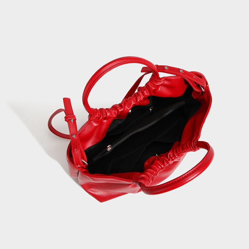 Damen Hobo-Tasche mit elastischem Kordelzug und abnehmbarem Schulterriemen Nord Taschen