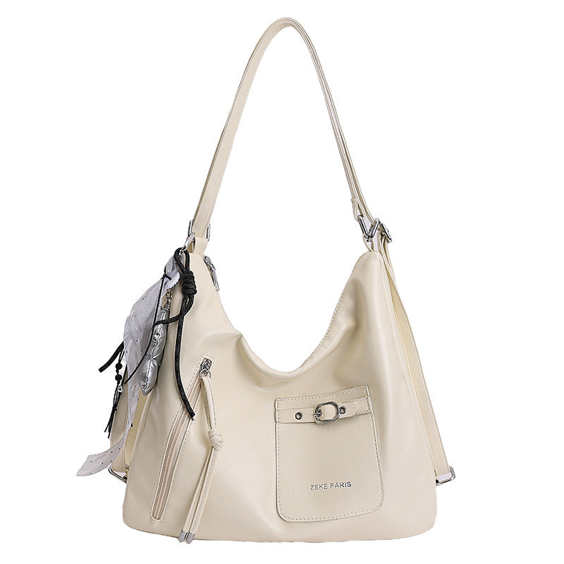 Damen Hobo-Tasche aus schmeichelndem Kunstleder mit praktischen Fächern Nord Taschen