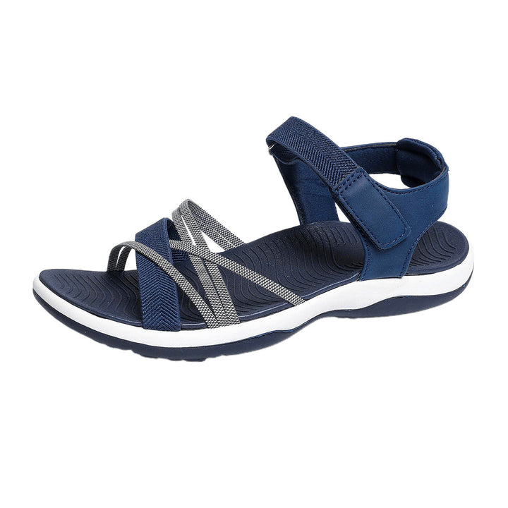Damen Komfortable Sandalen mit verstellbarem Riemendesign und rutschfester Sohle Nord Taschen
