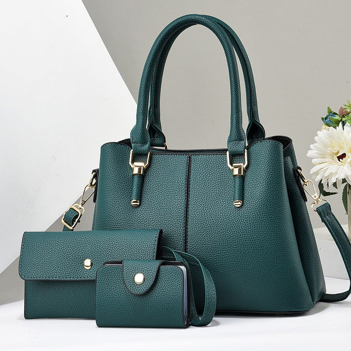 Damen elegante Handtasche mit abnehmbarem Portemonnaie Nord Taschen