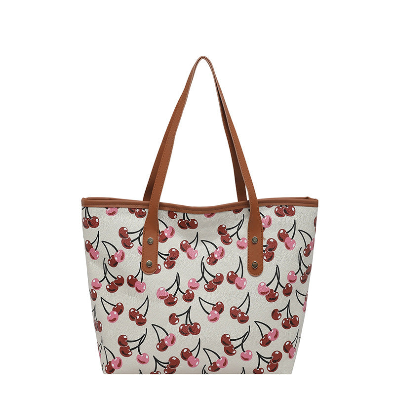 Damen Tote-Bag mit fruchtigem Kirschmotiv Nord Taschen