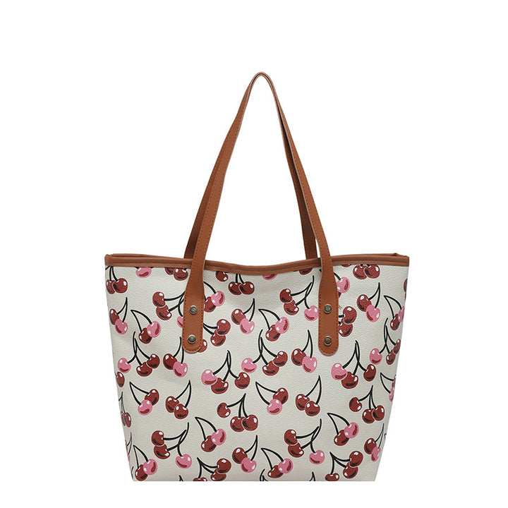 Damen Tote-Bag mit fruchtigem Kirschmotiv Nord Taschen