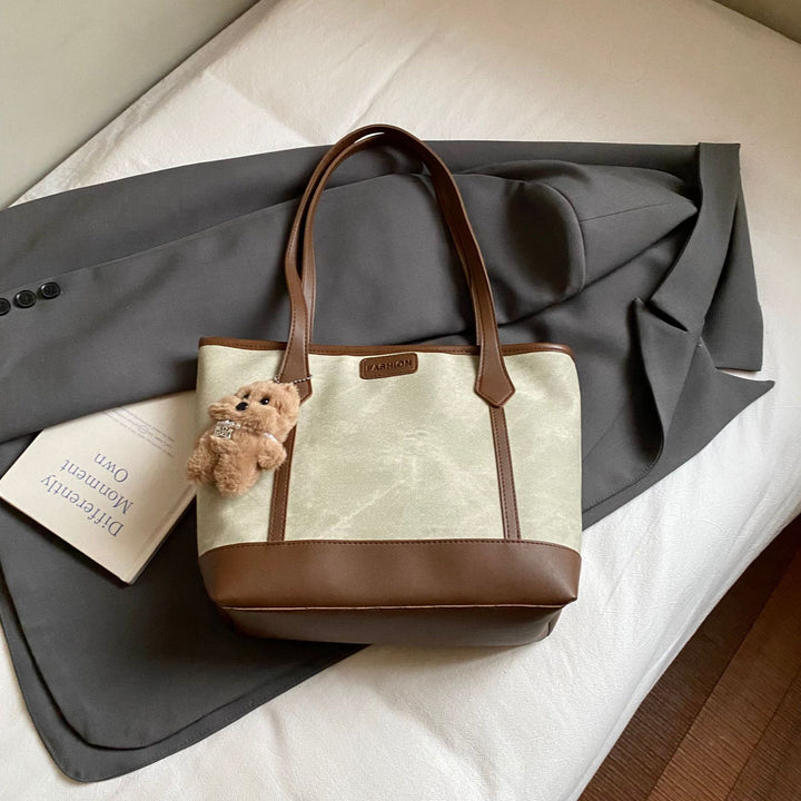 Damen modische Einkaufstasche mit elegantem Farbkontrast und stabilen Griffen Nord Taschen