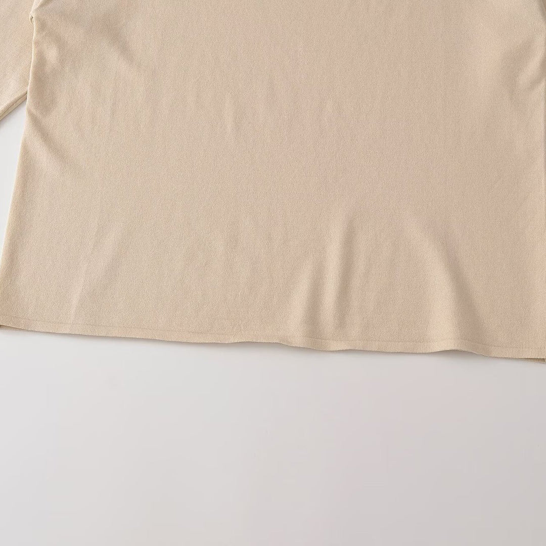 Damen Oversize Sweatshirt mit tiefem Rundhalsausschnitt und überschnittener Schulter Nord Taschen