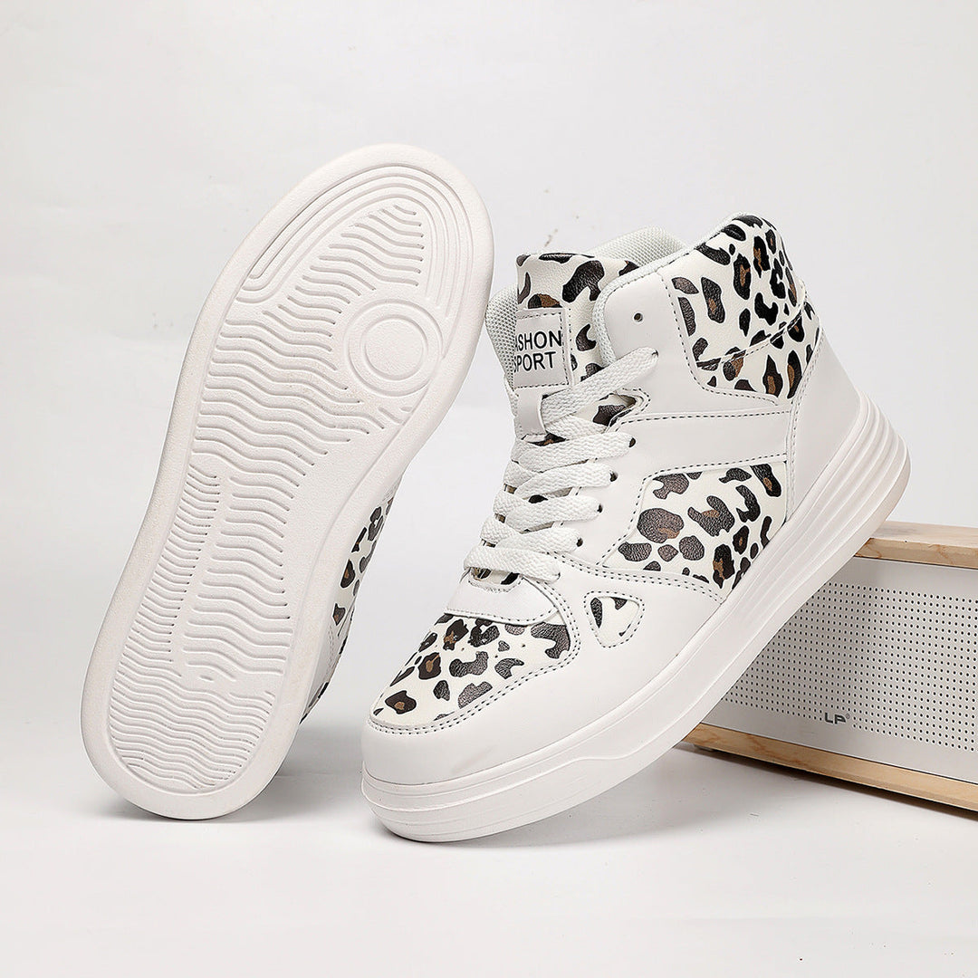 Damen Hochmodische Sneaker im Leoparden-Design
