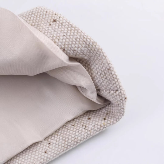 Damen Kurzblazer im Tweed‑Look mit taillierter Schnittführung Nord Taschen