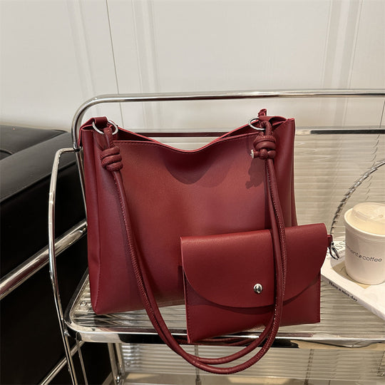 Damen elegante Schultertasche mit abnehmbarem Kosmetiktäschchen Nord Taschen