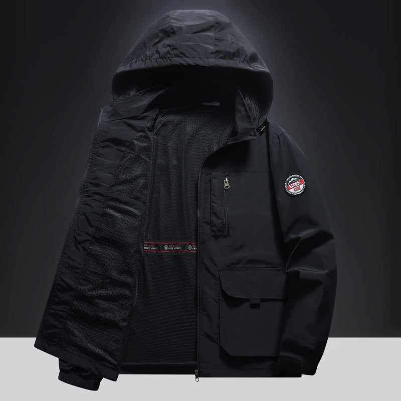 Herren Multifunktionale Übergangsjacke mit seitlichen Taschen Nord Taschen