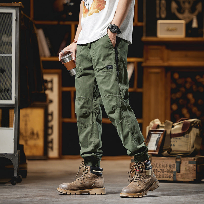 Herren Cargo-Joggerhose mit Knieverstärkungen, Reißverschluss-Seitentasche und Kordelbund Nord Taschen