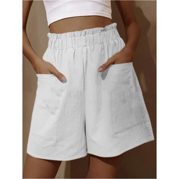 Damen Baumwollshorts mit elastischem Bund und praktischen Taschen