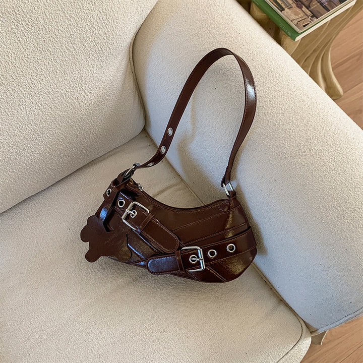 Damen trendige Handtasche mit originellem Anhänger Nord Taschen