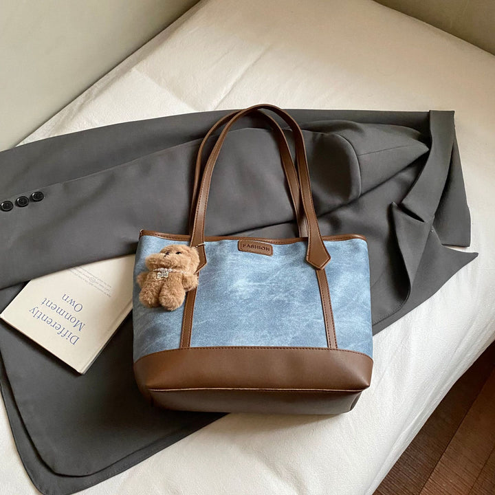 Damen modische Einkaufstasche mit elegantem Farbkontrast und stabilen Griffen Nord Taschen