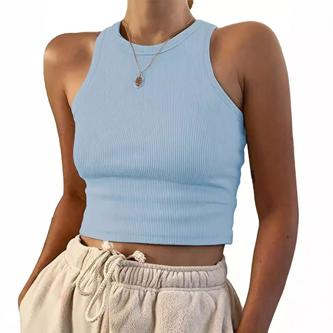 Damen eng anliegendes Crop-Top mit strukturiertem Rippdesign Nord Taschen