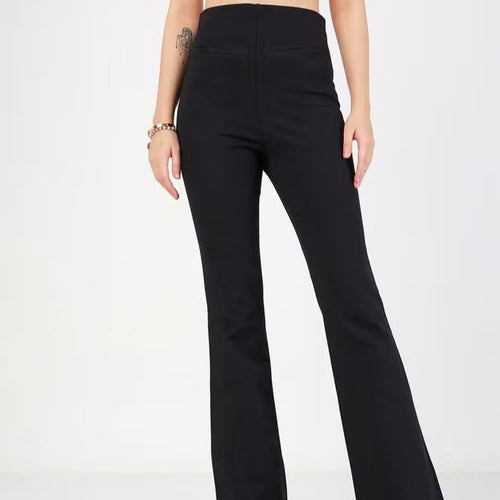 Damen Hoch geschnittene Bootcut-Hose Nord Taschen