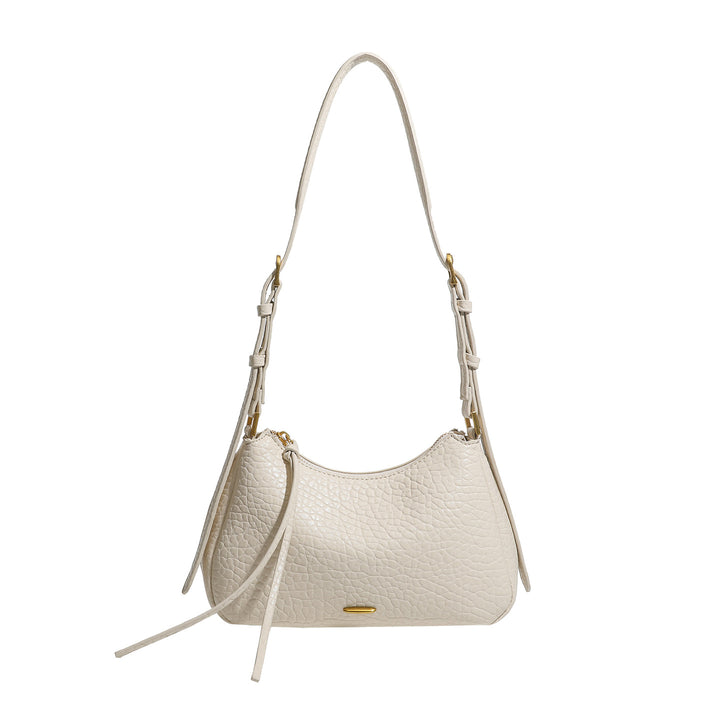 Damen Schultertasche mit strukturiertem Kunstleder und verstellbarem Schulterriemen Nord Taschen