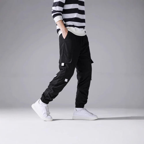 Herren Cargo-Jogginghose mit elastischem Fußbündchen, Mehrfachtaschen & reflektierenden Applikationen Nord Taschen