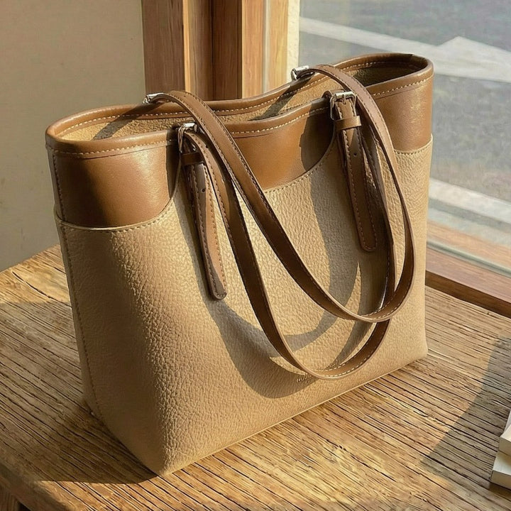 Damen elegante Tragetasche mit strukturiertem Kunstleder Nord Taschen