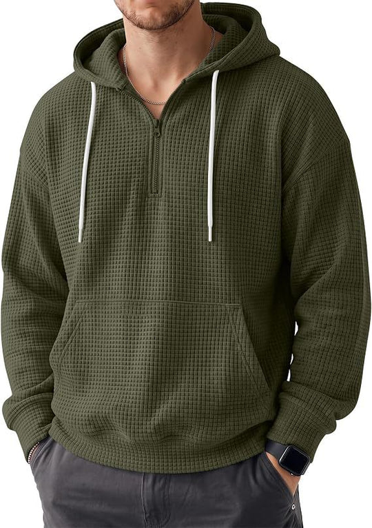 Herren Bequemer Kapuzenpullover mit Reißverschluss Nord Taschen