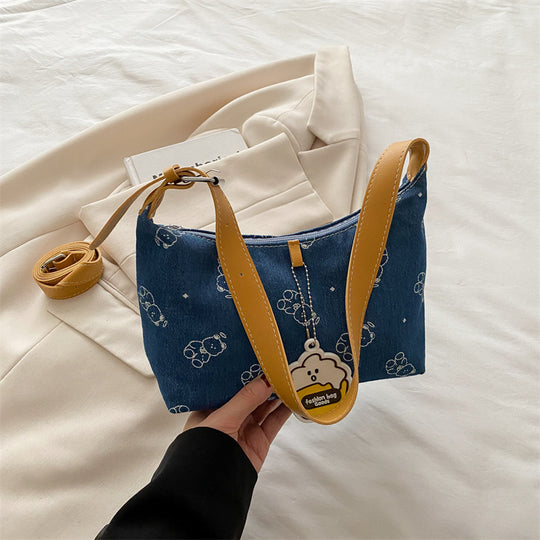 Damen Umhängetasche mit verspieltem Tiermotiv und abnehmbarem Schulterriemen Nord Taschen