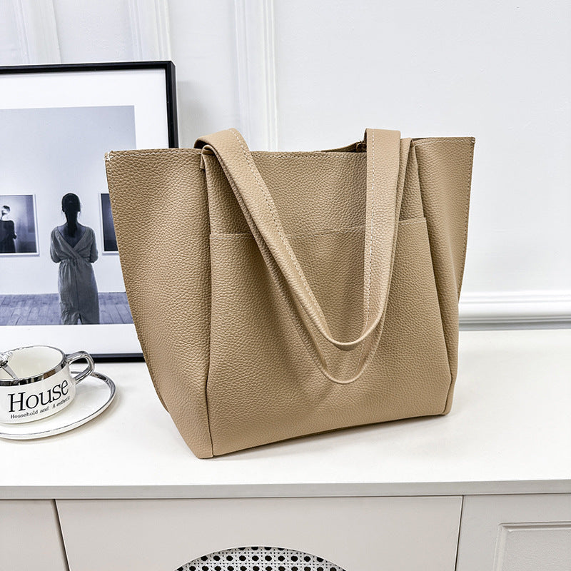 Damen elegante Tragetasche mit strukturiertem Kunstleder Nord Taschen