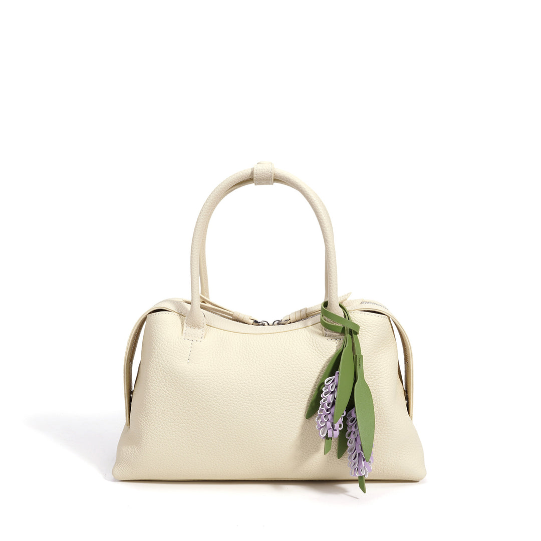 Damen moderne Handtasche mit einzigartigem Blumenanhänger Nord Taschen