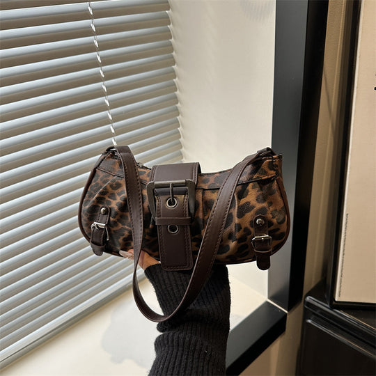 Damen Umhängetasche mit trendigem Leopardenmuster und verstellbarem Schulterriemen Nord Taschen