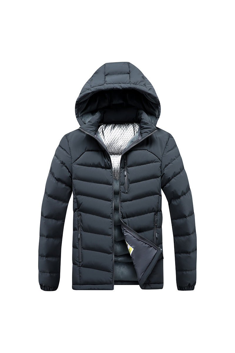 Herren Isolierte Steppjacke mit Kapuze und Thermoreflect-Innenfutter Nord Taschen