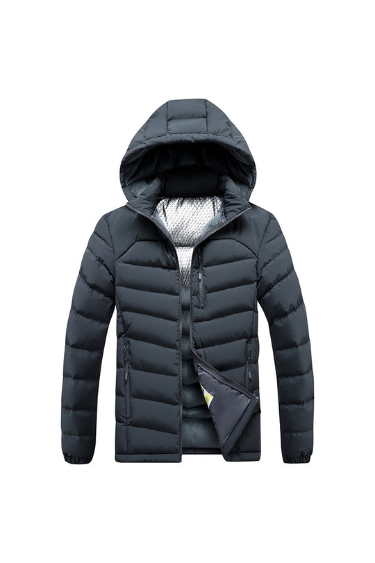 Herren Isolierte Steppjacke mit Kapuze und Thermoreflect-Innenfutter Nord Taschen