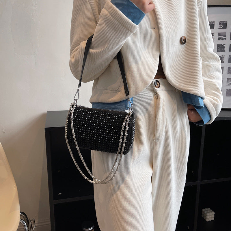 Damen Glamouröse Clutch mit Strassverzierung Nord Taschen