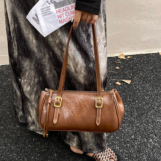 Damen modische Handtasche mit eleganten Schnallen und praktischem Innenfach Nord Taschen