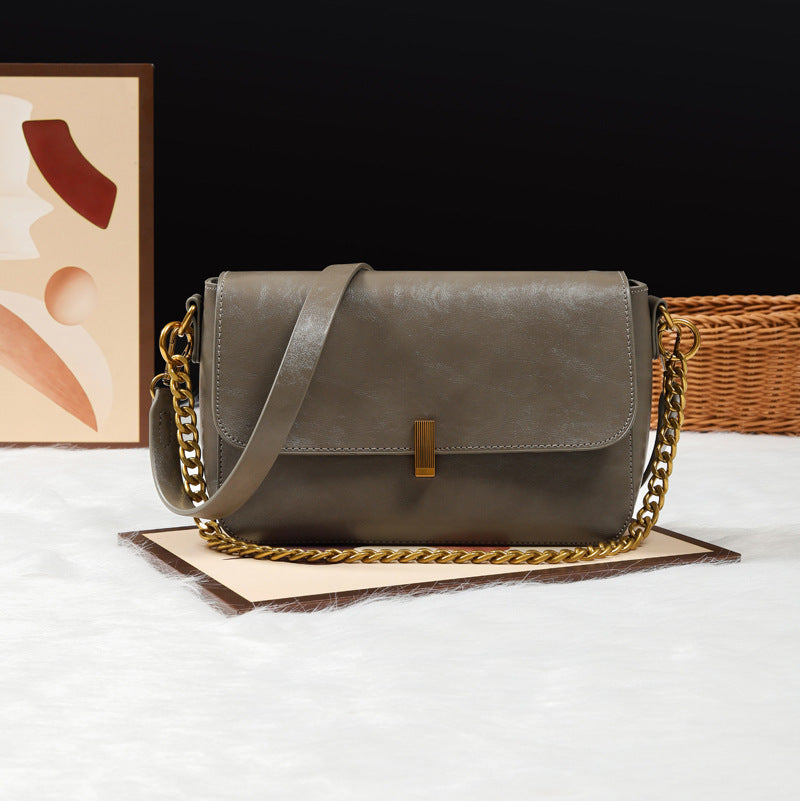 Damen Umhängetasche aus hochwertigem Kunstleder mit elegantem Klappenverschluss Nord Taschen
