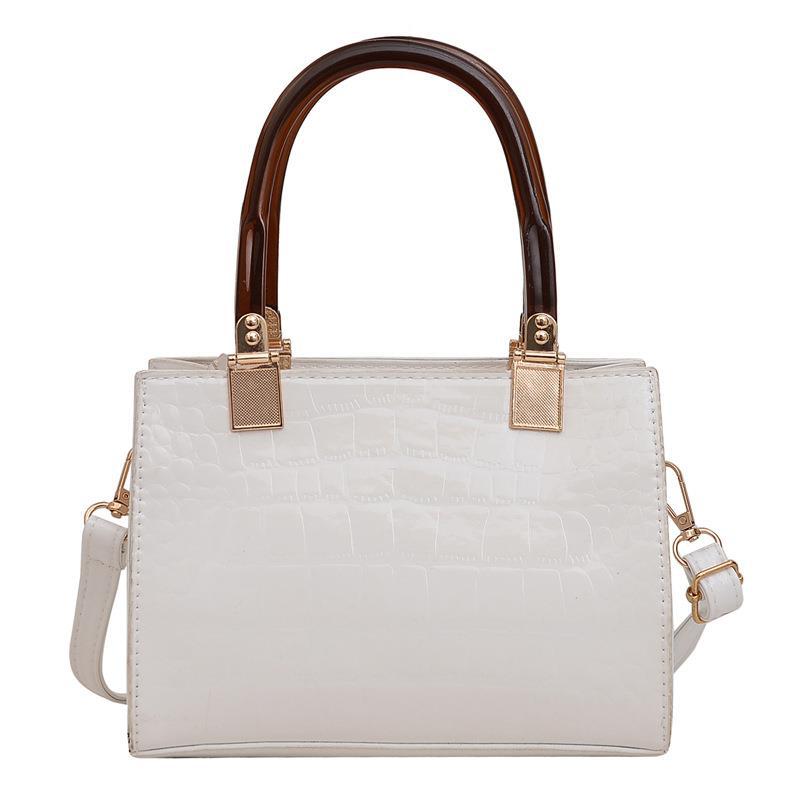 Damen stilvolle Handtasche im eleganten Krokodil-Look Nord Taschen