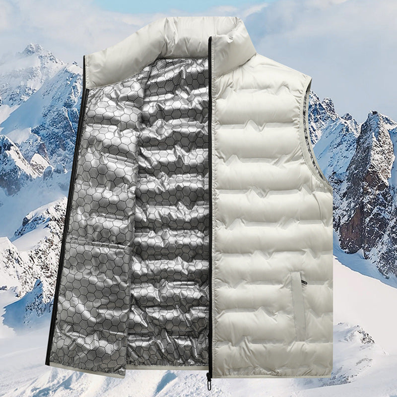 Herren Thermo-Steppweste mit reflektierendem Innenfutter und Stehkragen Nord Taschen