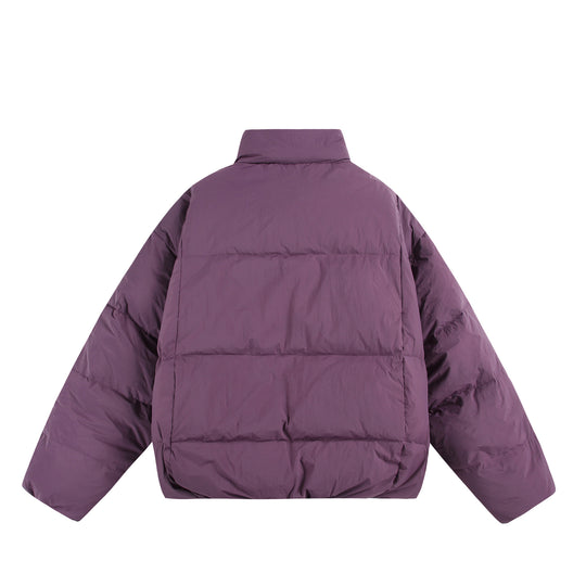 Damen Oversize Steppjacke mit hohem Plüschkragen und Windschutzleiste Nord Taschen