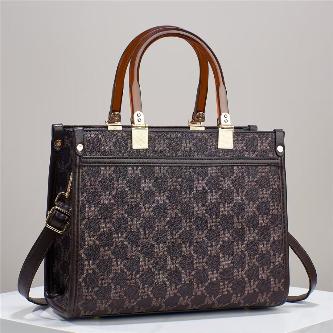 Damen Umhängetasche mit elegantem Muster und praktischen Fächern Nord Taschen