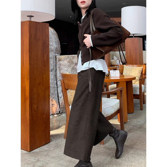 Damen Lässige, weite Strickjacke Nord Taschen