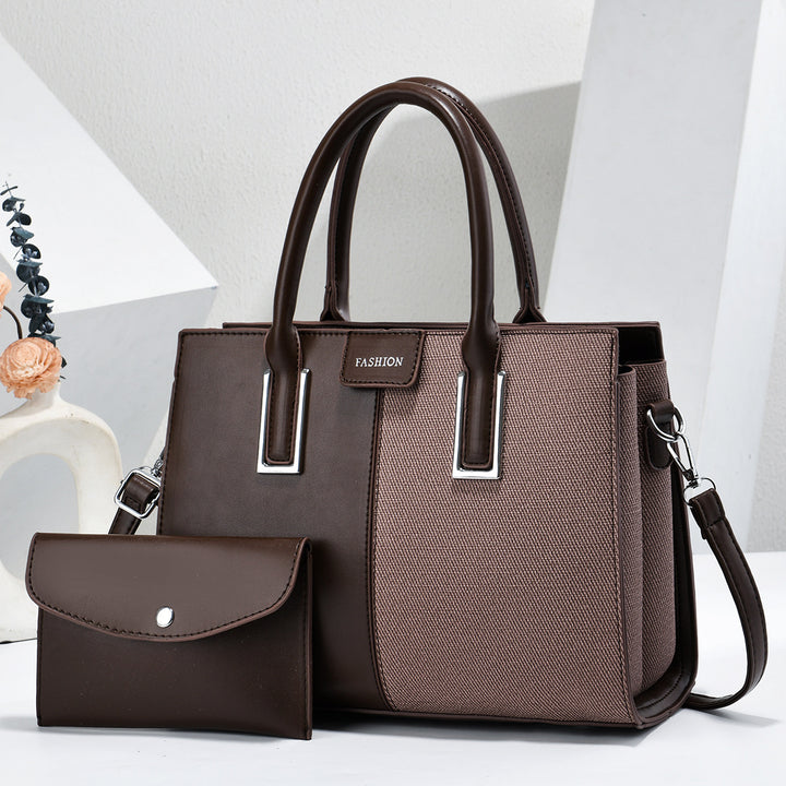Damen hochwertige Handtasche mit abnehmbarem Portemonnaie Nord Taschen