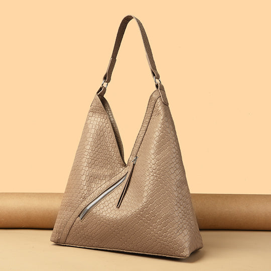 Damen trendige Umhängetasche mit strukturiertem Design und seitlichem Reißverschluss Nord Taschen