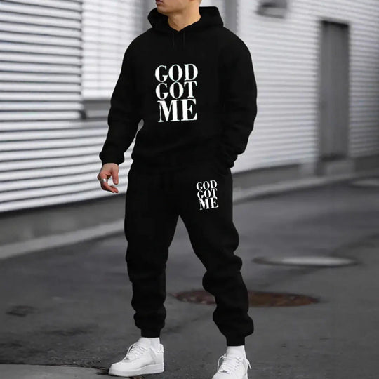 Herren Fragen Hoodie und Jogginghose Set Nord Taschen