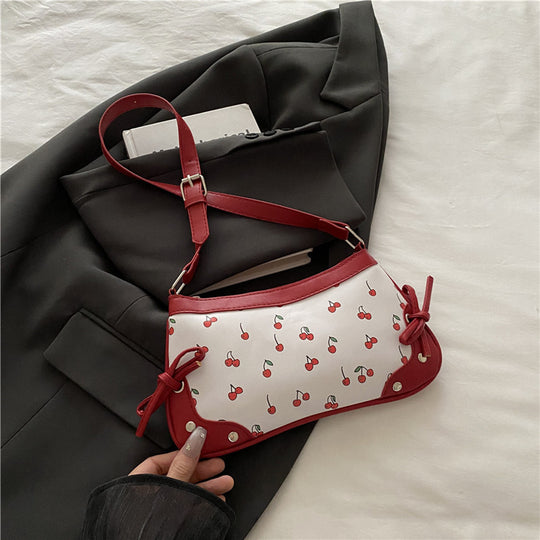 Damen verspielte Clutch-Tasche mit Kirschmotiv Nord Taschen